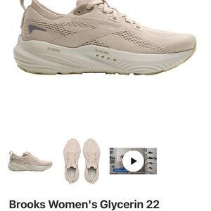 Brooks Women's Glycerin 22 Beige Running Shoes